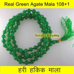 6 mm Green Agate Mala 108+1 Beads